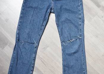 Calvin Klein spodnie jeansowe CK M dziury