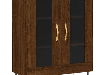Szafka brązowy dąb 695x34x90 cm materiał drewnopochodny WM-827771