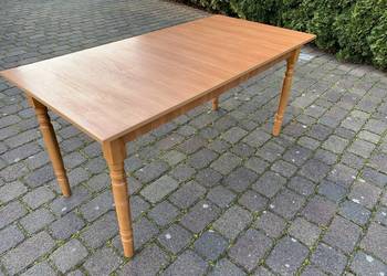 Stół drewniany o wym. 80,5x161x77 cm w kolorze olcha