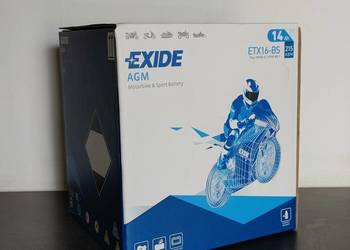 Akumulator motocyklowy EXIDE ETX16-BS YTX16-BS 12V 14Ah 215A
