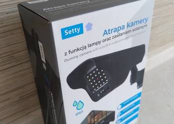 NAJTANIEJ Atrapa Kamery z Funkcją Lampy LED Solarna Akumulatorowa Wysyłka