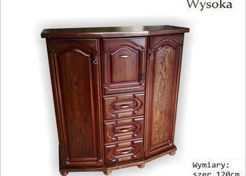 Stylowa Komoda 120` Barek (2D-3s-1B) Bekas Wysoka Stylowa
