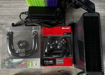 Sprzedam Konsolę XBOX 360 Duży zestaw !  Gry ! Pady Kierownica ! Ideał