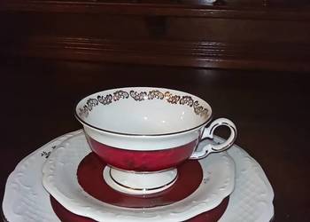 Filiżanka z talerzykiem.  Syg. Alka. Import. Filiżanka z talerzykiem.  Syg. Alka. Import.