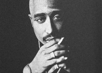 Tupac 2pac Obraz ręcznie grawerowany w blasze Portret Prezen