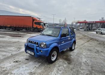 Suzuki Jimny 4x4 * 165-tys km przebieg * Cabrio * 1,3 benz 80KM * HAK