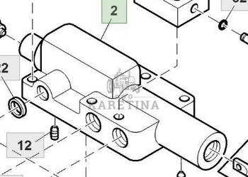 John Deere 9780CTS, 9780i CTS Obudowa Zawóru Sterującego Układem Napędowym…
