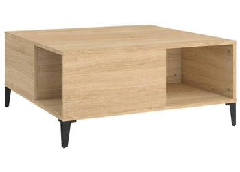 Stolik kawowy dąb sonoma 80x80x365 cm materiał drewnopochodny WM-821103