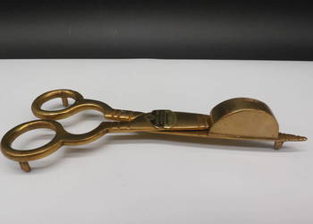 Stare Mosiężne Nożyce do Knotów – (Massiv Messing)