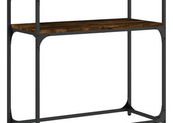 Stolik konsolowy przydymiony dąb 75x355x75 cm WM-834072