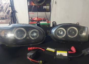 Lampy przod soczewki ringi  hid escort mk7
