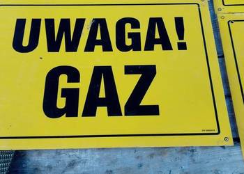 Gaz tablica ostrzegawcza plastik sztuka Gaz tablica ostrzegawcza plastik sztuka