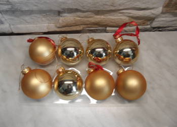 Bombki szklane 8 sztuk