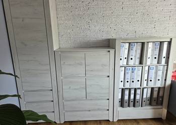 zestaw komplet mebli wójcik angel 2 komody 2 regały biurko półka na ścianę