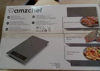Płyta indukcyjna Amzchef 2-palnikowa z elastycznymi strefami 33IHB2S4P