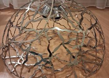 Duża lampa wisząca chrom