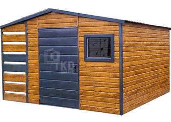 Schowek Domek Ogrodowy 2,5x2,5m + Wiata 1m Drzwi Okno drewnopodobny TKD221