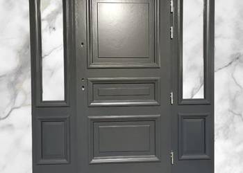 ++ Drzwi Zewnętrzne Wejściowe Drewniane Z DOWOZEM GRATIS ++