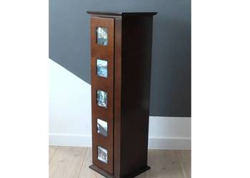 Szafka Stojak Regał Drewniany na CD/DVD Palisander Lite Drewno, 84 x 34 cm,