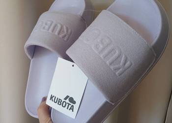 Klapki na platformie Kubota 37 liliowe Nowe