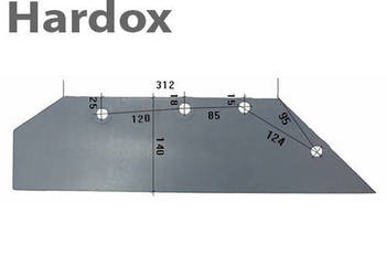 Lemiesz 300hektarów HARDOX 16616/P części do pługa BOVLUND