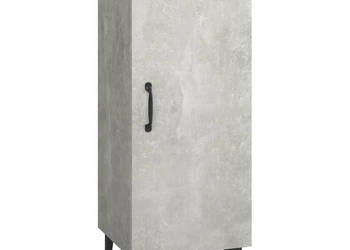 Szafka szarość betonu 345x34x90 cm materiał drewnopochodny WM-812334