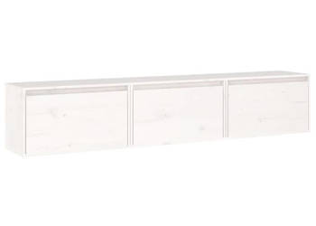 Szafki pod TV 3 szt. białe lite drewno sosnowe WM-3100130