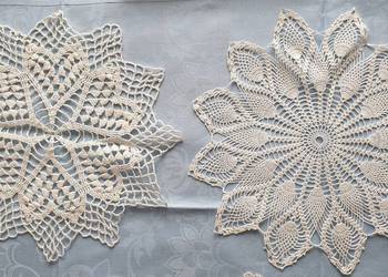 Serwety bawełniane, ręcznie robione, 4 szt. Serwety bawełniane, ręcznie robione, 4 szt.