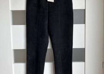 Nowe czarne spodnie legginsy Zara jak zamsz