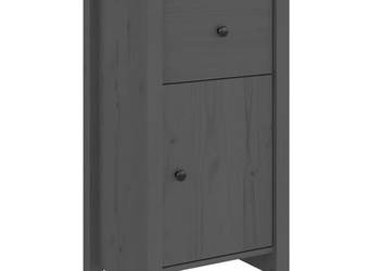 Szafka szara 40x35x80 cm lite drewno sosnowe WM-813758