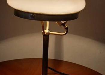 Mosiężna lampka gabinetowa w stylu Art Deco
