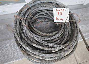 Linka stalowa średnica 8 mm 30 m *nowa