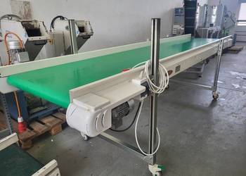 Taśmociąg prosty, przenośnik taśmowy 400 x 80 cm - mkvplast.pl