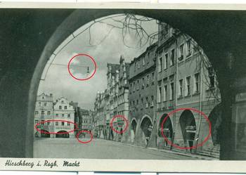 Hirschberg i. Rsgb. Markt Walter Staudte Postkarte