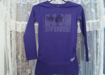 Bluza fioletowa z napisem