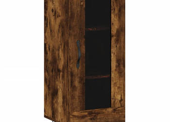 Szafka przydymiony dąb 345x34x90 cm materiał drewnopochodny WM-828793