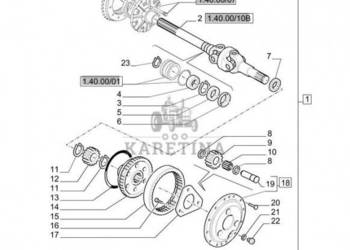 New Holland T6010 Wałek 22t, 14t, 671mm l 84194816