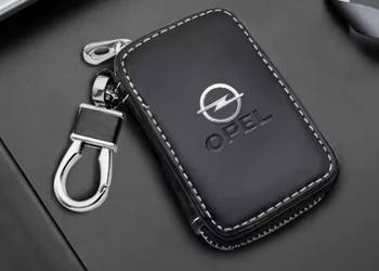 OPEL BRELOK ETUI NA KLUCZYKI SKÓRA CHROM NOWOCZESNY DESIGN