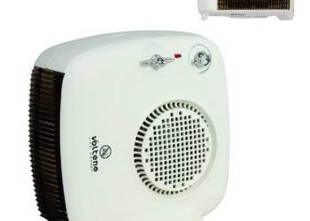 Termowentylator stojąco-leżący biały Farelka elektryczna 2000W VOLTENO
