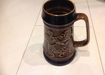 Stary Kufel Ceramiczny TUŁOWICE , Sygnowany Stary Kufel Ceramiczny TUŁOWICE , Sygnowany