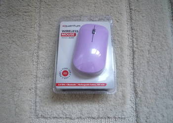 Nowa Myszka bezprzewodowa XQUANTUM WM400L Lawendowa Fioletowa