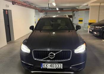 Volvo XC90 T6 4x4 piękne czarne z miodową skórą.
