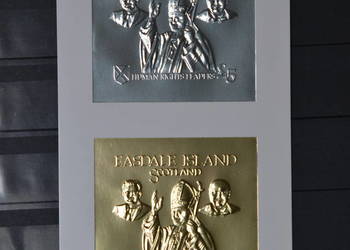Znaczki. Papież Jan Paweł II Easdale Wyspy Szkockie ** Tłoczony