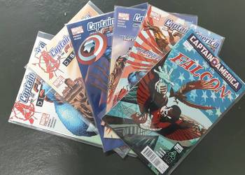 Captain America - 6 oryginalnych komiksów Marvel USA