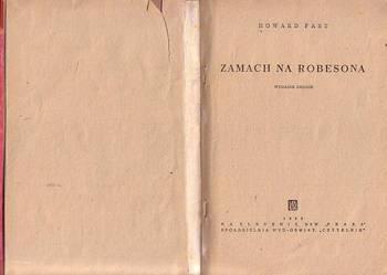 (1012) ZAMACH NA ROBESONA - HOWARD FAST