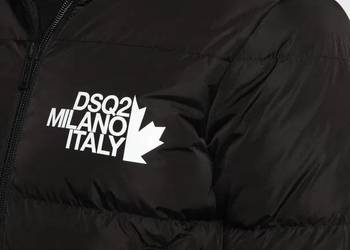 Nowa Dsquared2 DSQ2 Milano Black zimowa kurtka oryginał