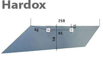 Lemiesz przedpłużka HARDOX 0351/L części do pługa RUMPTSTAD