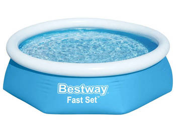 Bestway Nadmuchiwany basen Fast Set okrągły 244 x 66 cm 57265 WM-93312