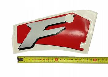 NAKLEJKA "F" PR. BOCZEK HONDA CBR600F HURRICANE 1995 ORYG 64307MAL600ZB