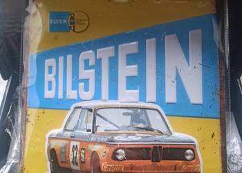 Zestaw gadżetów BILSTEIN vintage tablica flaga warsztat biuro